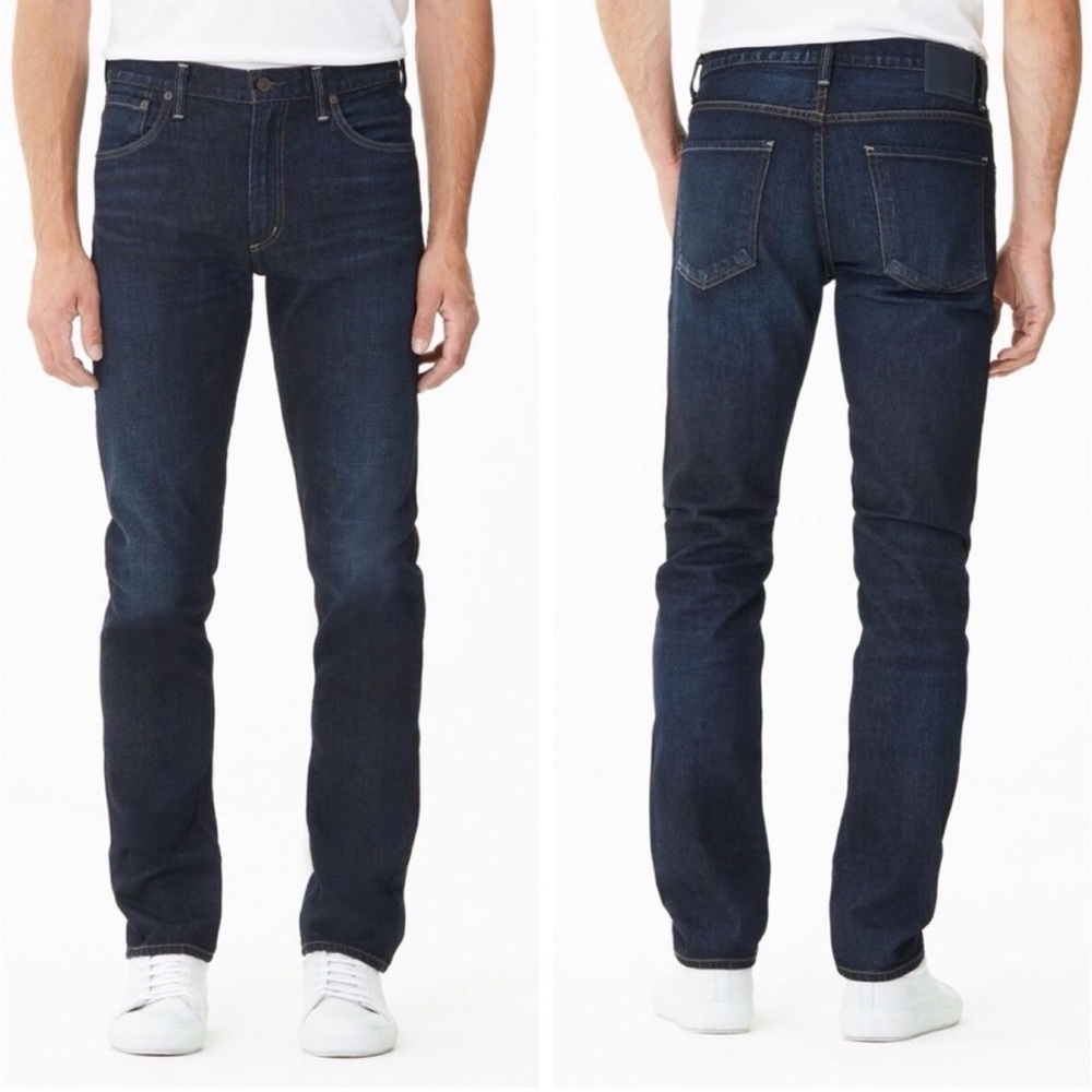 Citizens Of Humanity Bowery Standard Slim Jeans 29x27 Dark Wash Blue Minimal